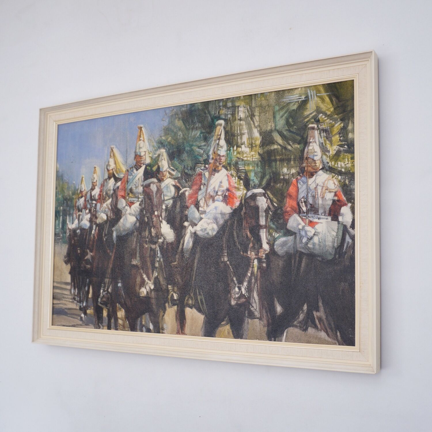 Oil on canvas painting by Eric Mason Up the Mall 1970