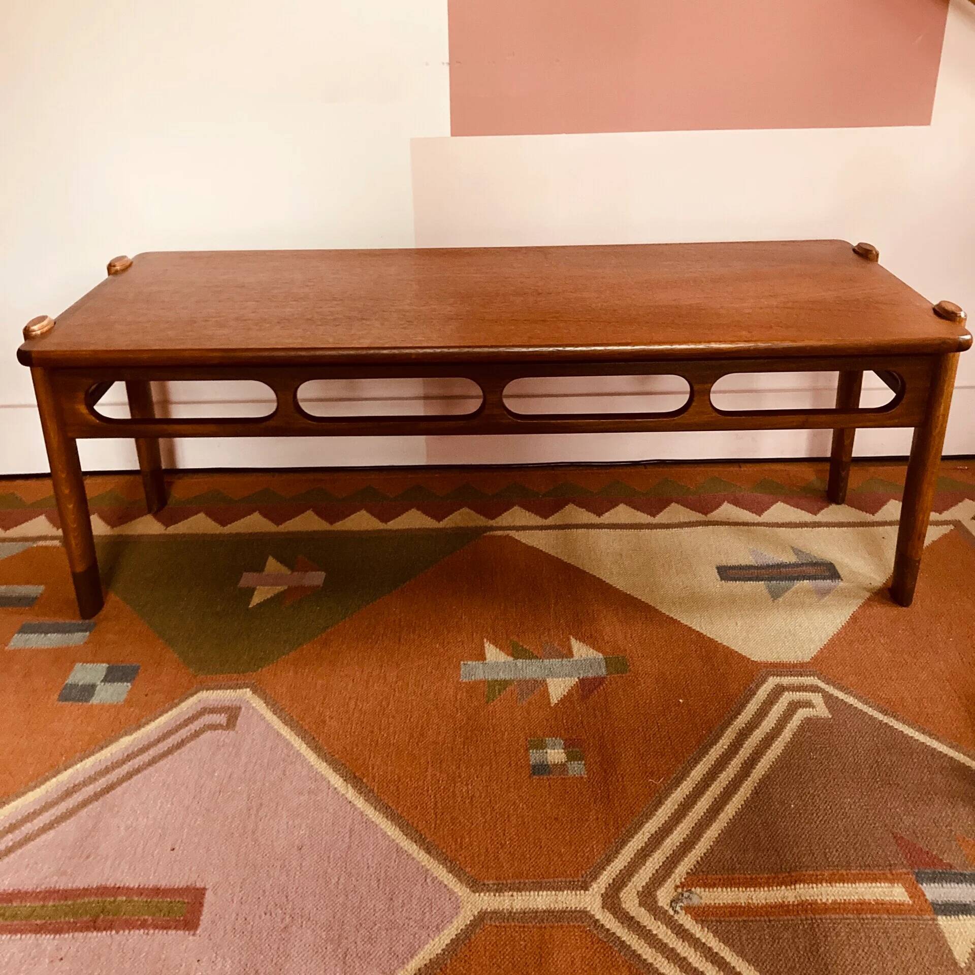 Table basse, William Watting pour Scanflex, teck des années 50
