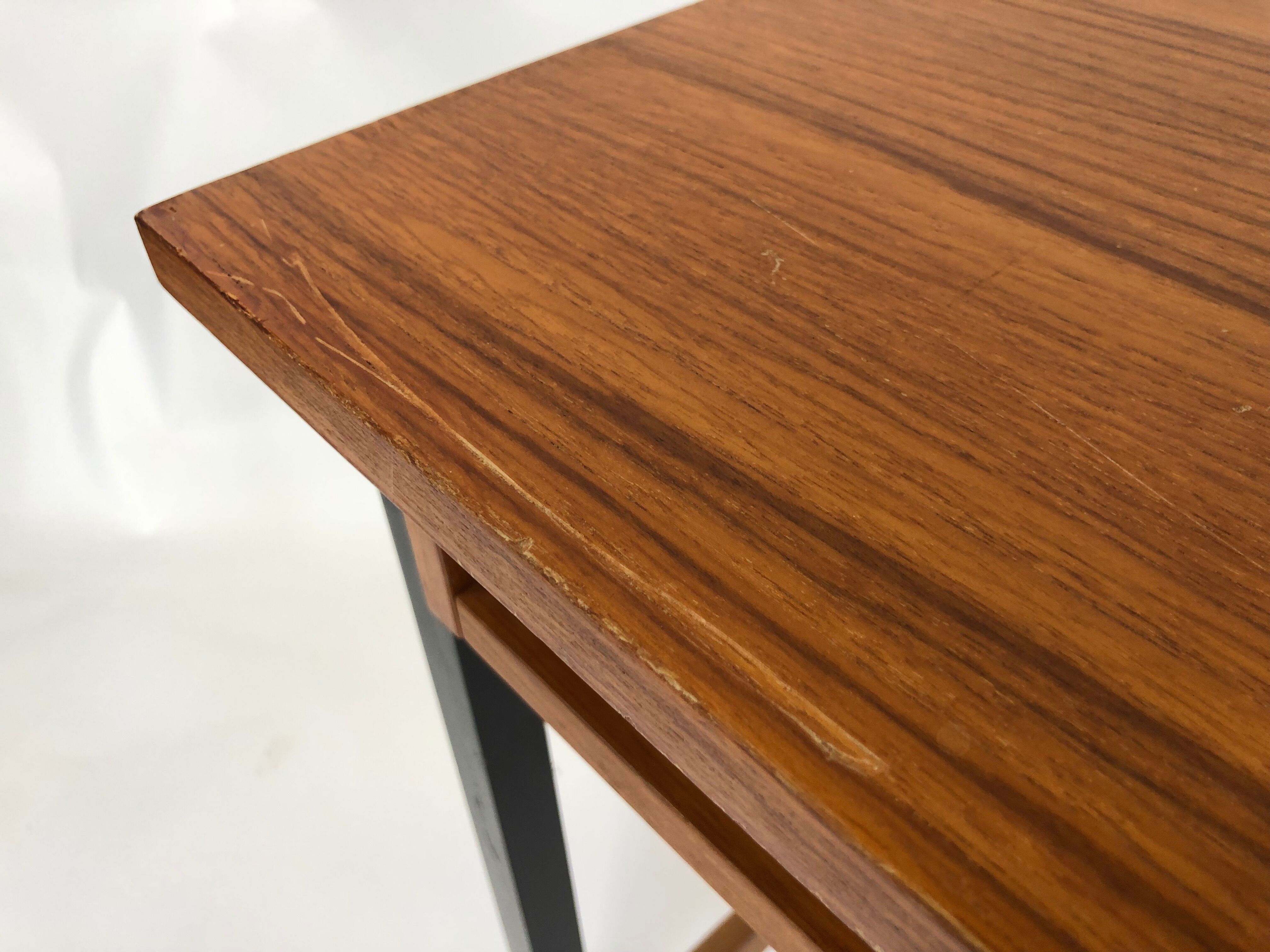 Desk of the 60 years with teak top, dutch