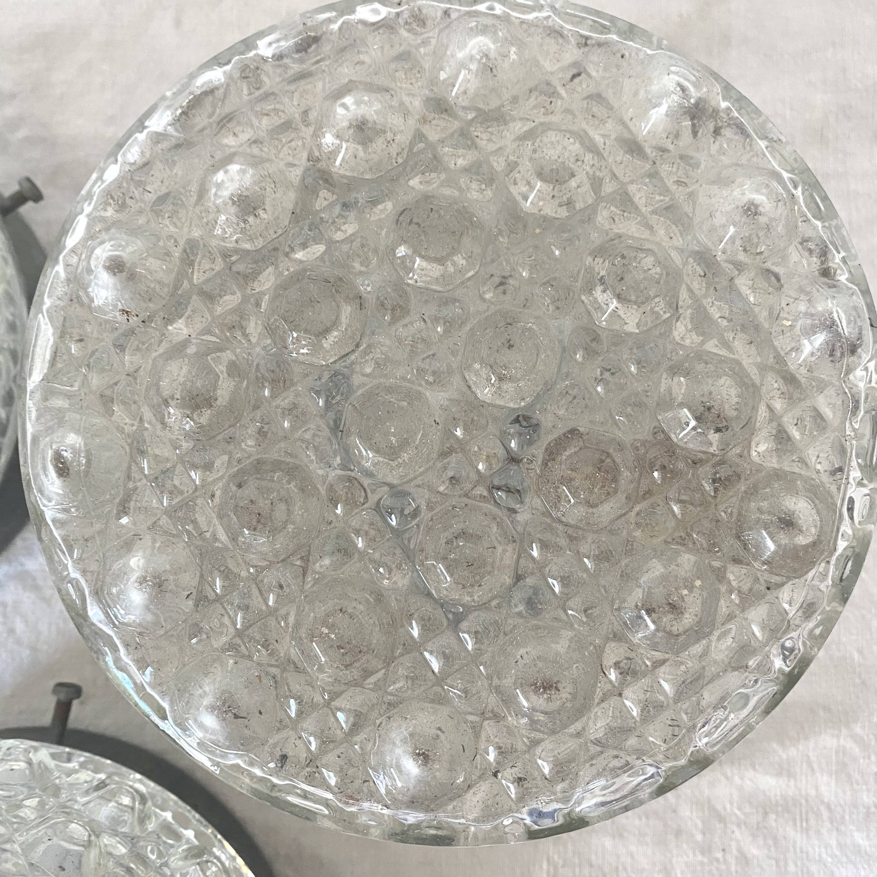Set of 3 vintage ceiling lights