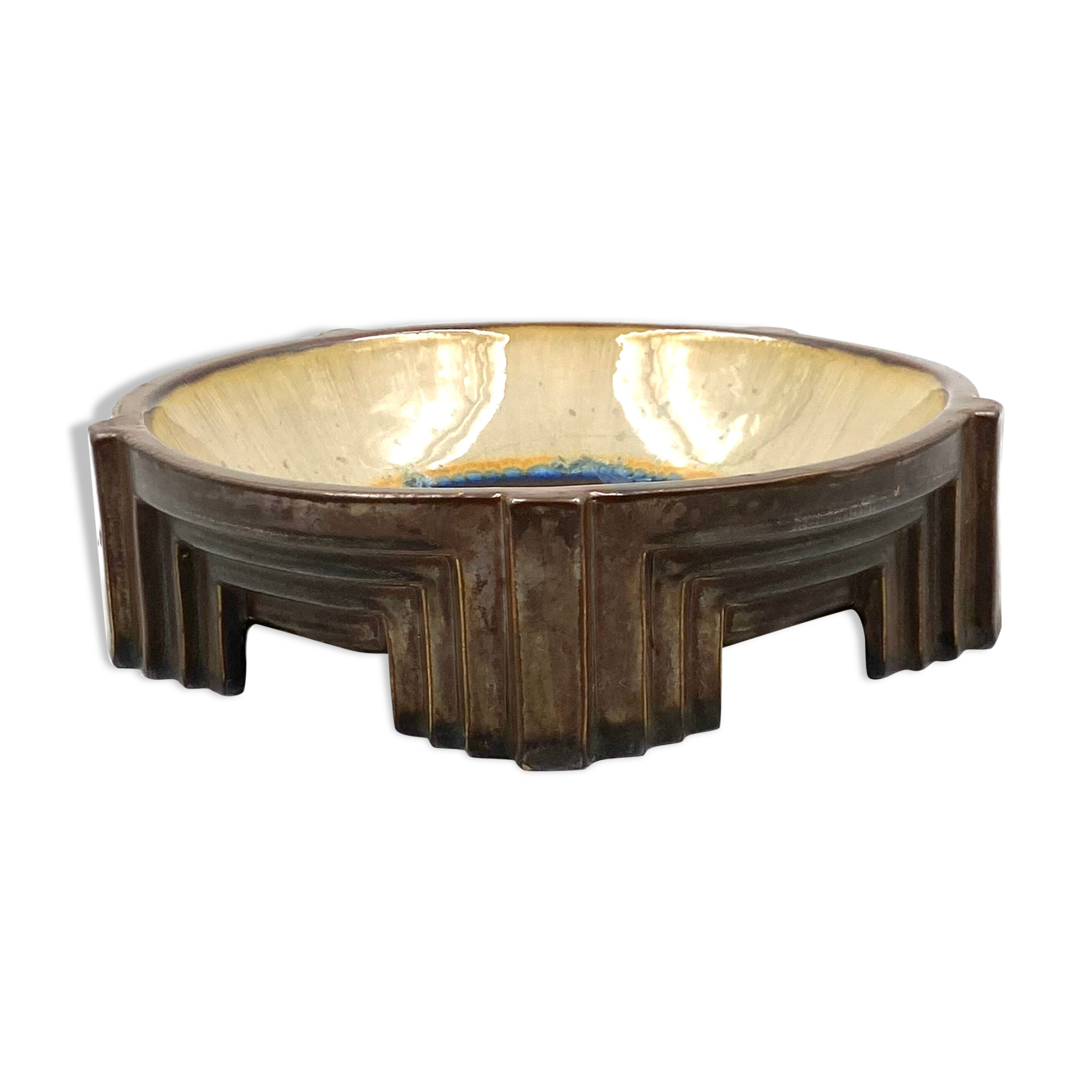 Art Deco ceramic centerpiece, Mougin Freres, Nancy France 1920s