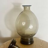 Art Deco smoked glass carafe