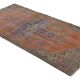 One-of-a-kind turkish handwoven vintage rug - rustic vintage charm 290x 140