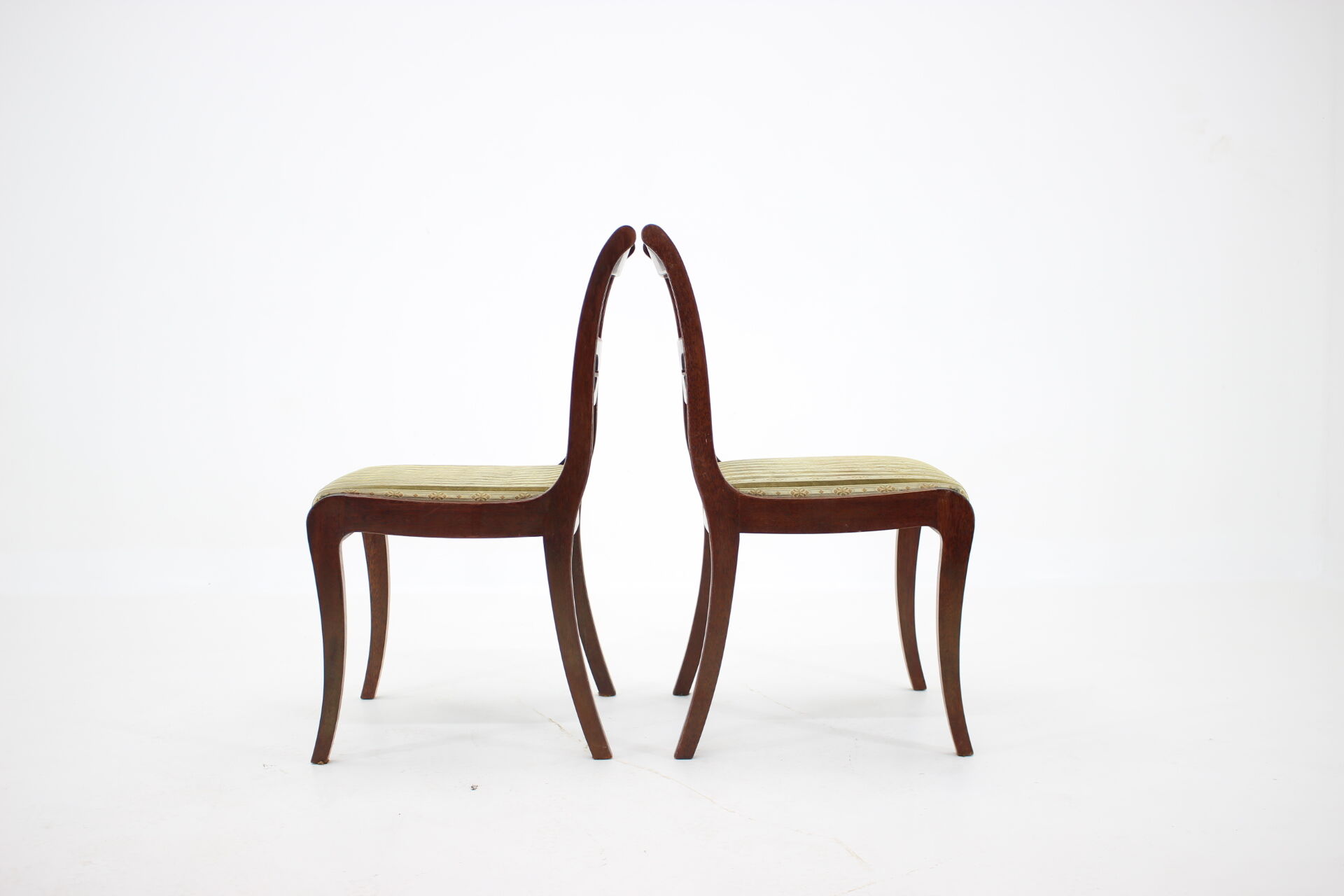 Set of four art deco dining chairs, 1940