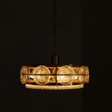 Scandinavian Crystal Ceiling Lamp from Orrefors, 1960s