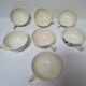 tea or coffee set model Gilberte earthenware Saint Amand floral decoration