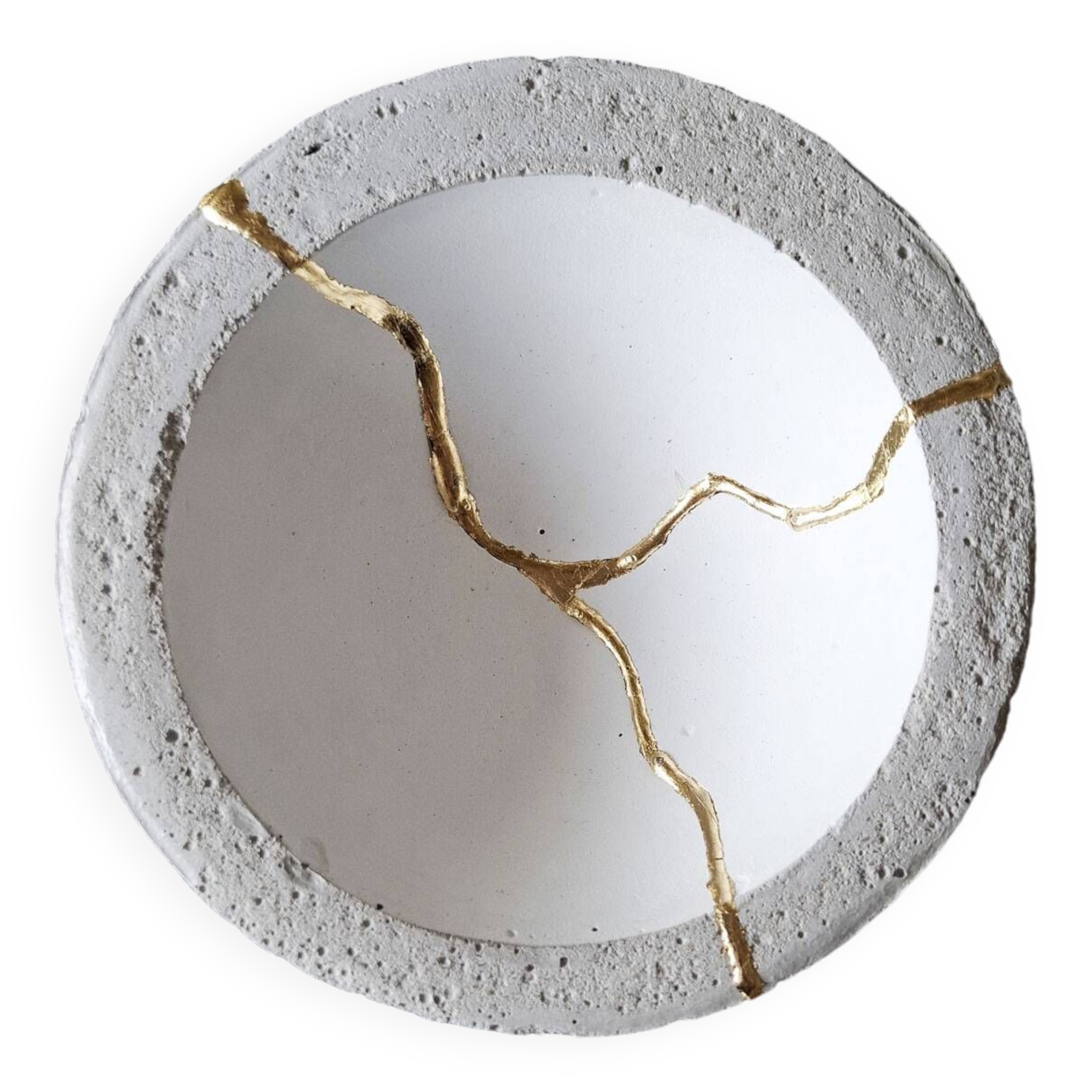 Kintsugi-inspired concrete cup