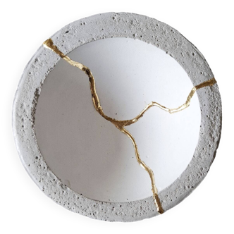Coupe en béton inspiration Kintsugi