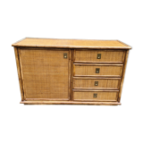 Bamboo rattan buffet Dal Vera 1960-70