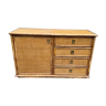 Bamboo rattan buffet Dal Vera 1960-70