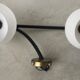 Double wall light of the house Arlus - brass and black metal - 1950