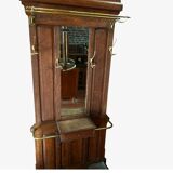 Vestiaire porte manteau ancien en chêne massif