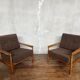 Pair of Scandinavian armchairs designed by Erik Wørtz for Möbel-Ikea, 1960.