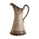Enamelled stoneware pitcher signed
