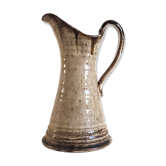 Pichet en grès émaillé signé