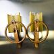 Pair of mid-century rattan wall sconces, Italy, 1960s