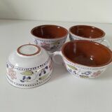 Glazed earthenware cups
