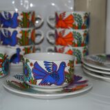 Service 7 cups and 4 cups milk/cream & Villeroy Boch Acapulco pot