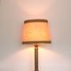 Bronze and brass table lamp, floral decoration with vine leaves