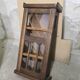 Vitrine en bois et verre biseauté 1920