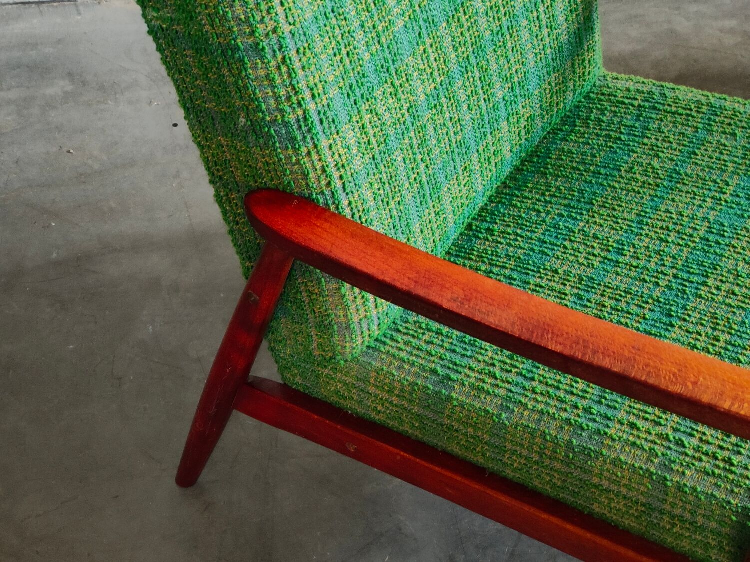 Pair of green armchairs by Jiri Jiroutek for Interier Praha 1960