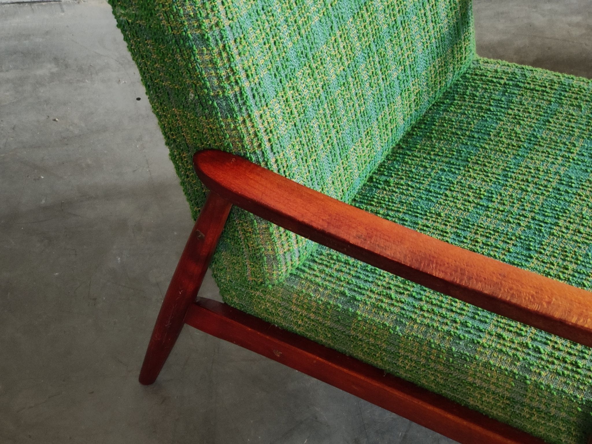 Pair of green armchairs by Jiri Jiroutek for Interier Praha 1960