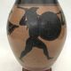 Reproduction of a Greek Attic-style black-figure vase depicting warriors
