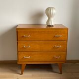 Chest of drawers 3 drawers compass feet