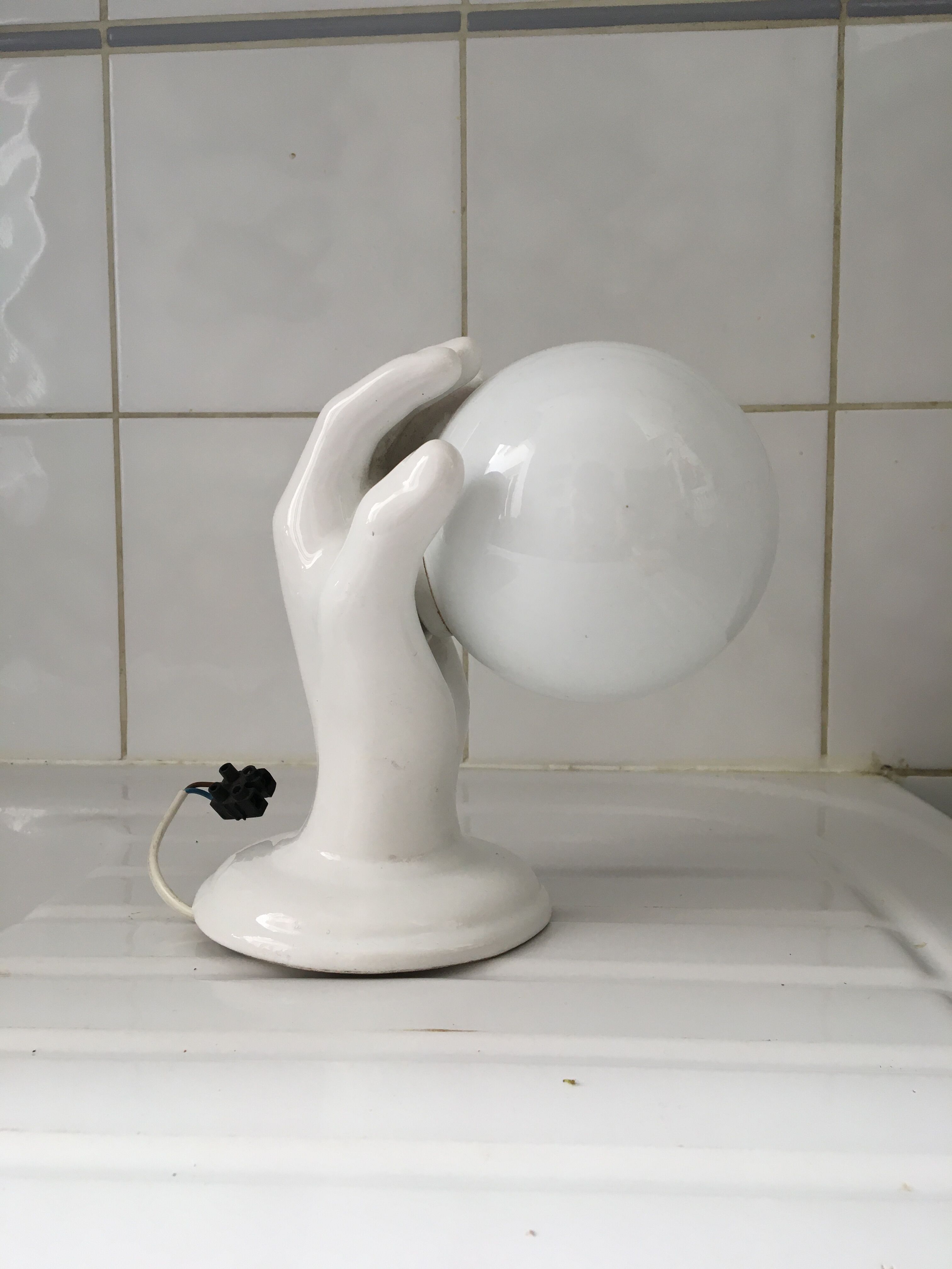 Wall lamp hand lamp ceramic vintage 70s