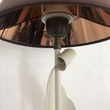 Large white wrought iron lamp