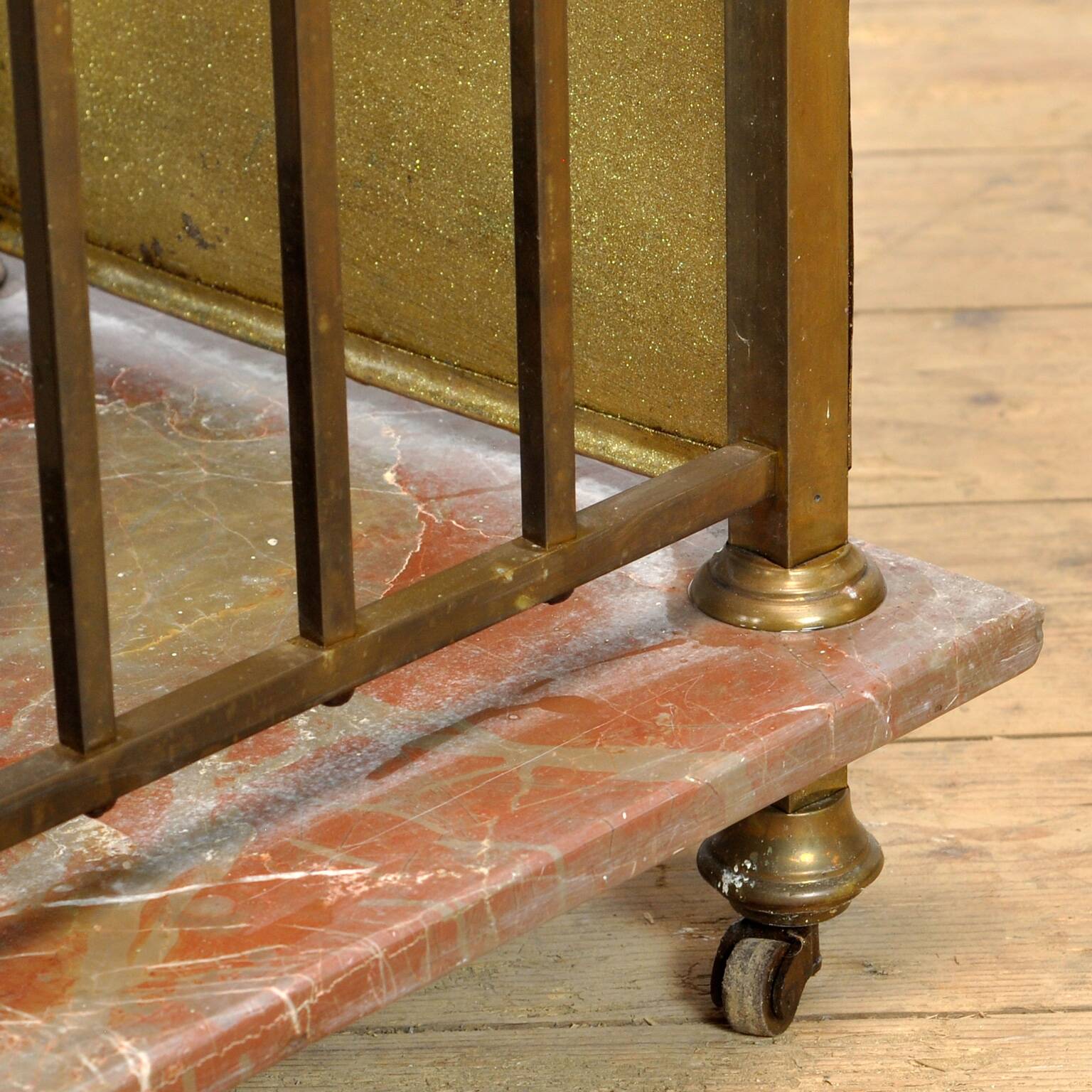 Set Of Marble And Brass Nightstands, 1880's