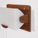 Paire d'appliques vintage scandinave en teck et acrylique