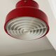 Red bumling pendant light - 70s suede