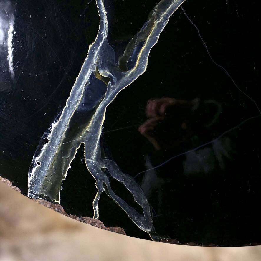 Hand-painted metal galaxy pendant light, 1980s