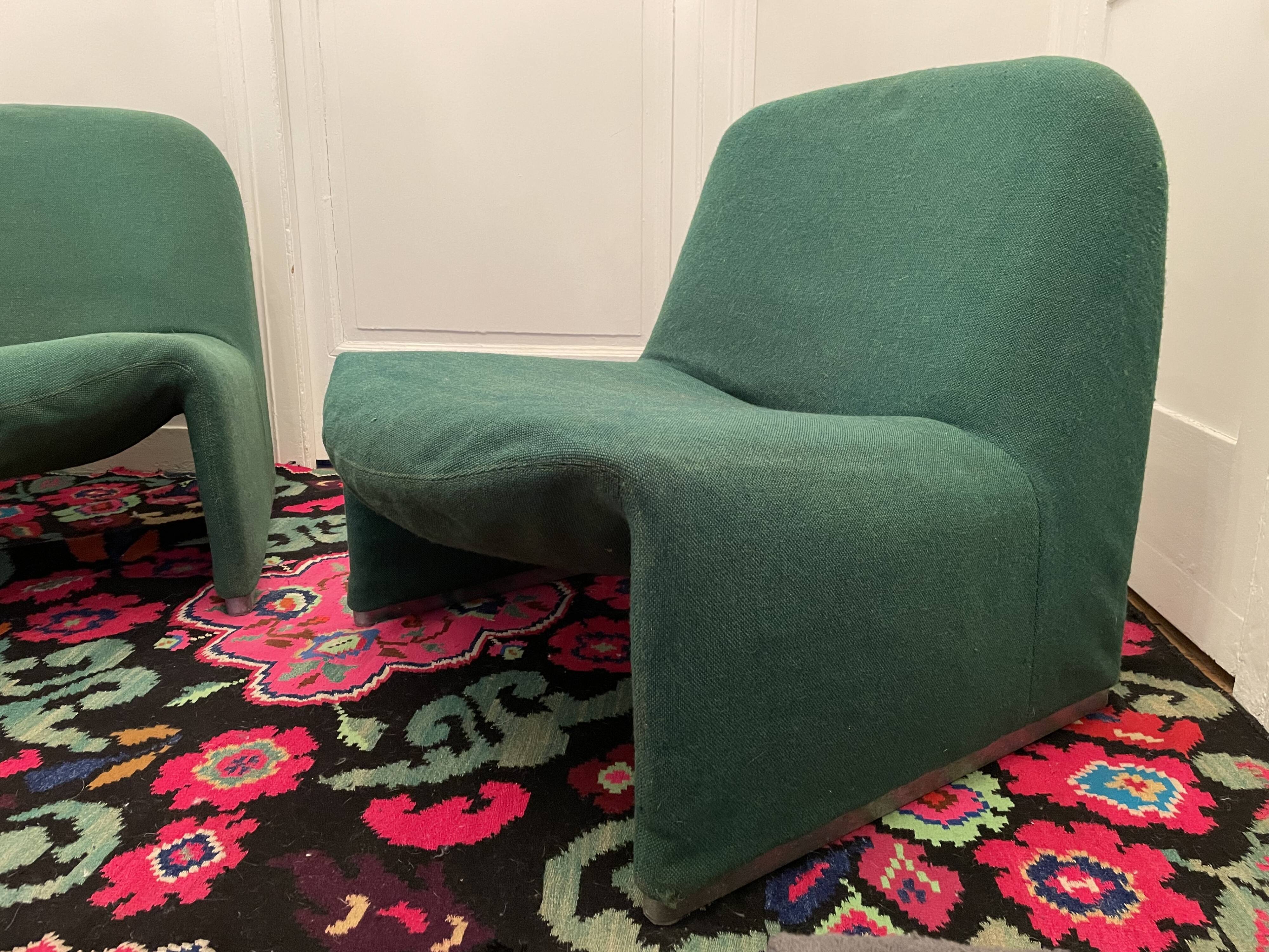 Pair of Alky armchairs by Giancarlo Piretti for Castelli