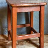 Workshop stool in old solid wood