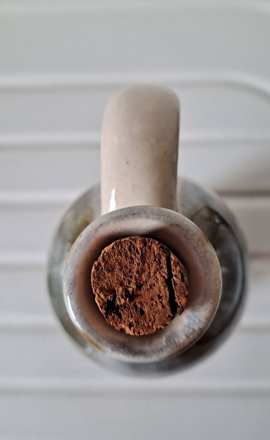 Pornic earthenware bottle