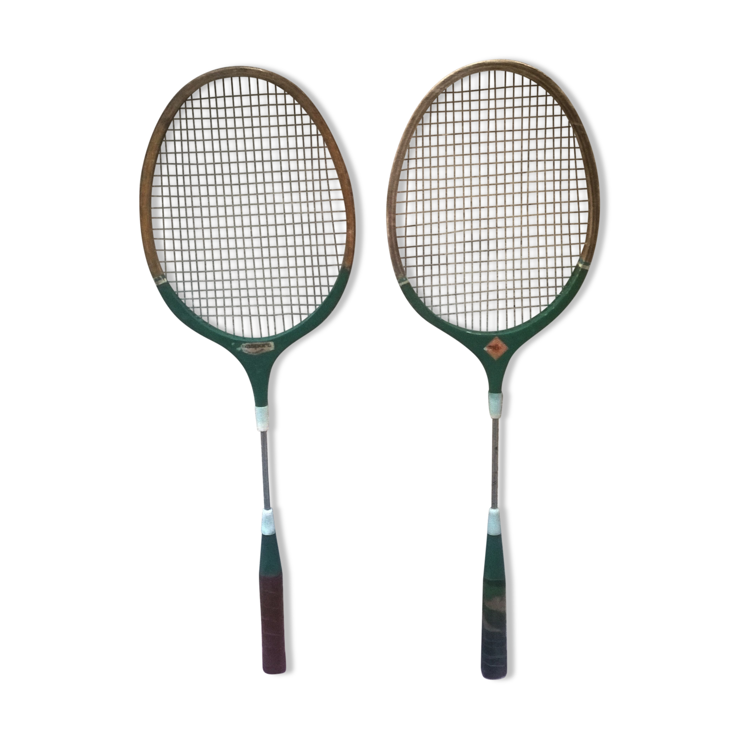 Pair of vintage tennis rackets