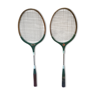 Paire de raquettes de tennis vintage