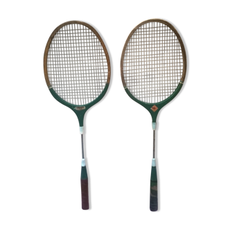 Pair of vintage tennis rackets