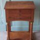 Bedside table or console in Empire style, drawer unit, end table.