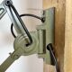 Green Industrial Military Gooseneck Scissor Wall Lamp from Elektroinstala,