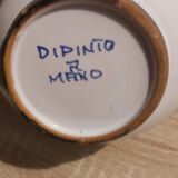 large pitcher Chicken / Birds dipinto r Mano