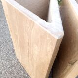 Travertine coffee table