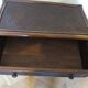 Vintage 3-drawer chest of drawers - wood, bamboo and woven rattan - 1980s