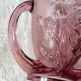 Vintage purple art deco verelys vase, "les campanules" model