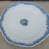 Old faience plate of Moustiers