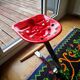 Tabouret Zanotta Mezzadro rouge