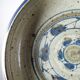 Vintage 1960s-1970s pyrite art stone fruit bowl.