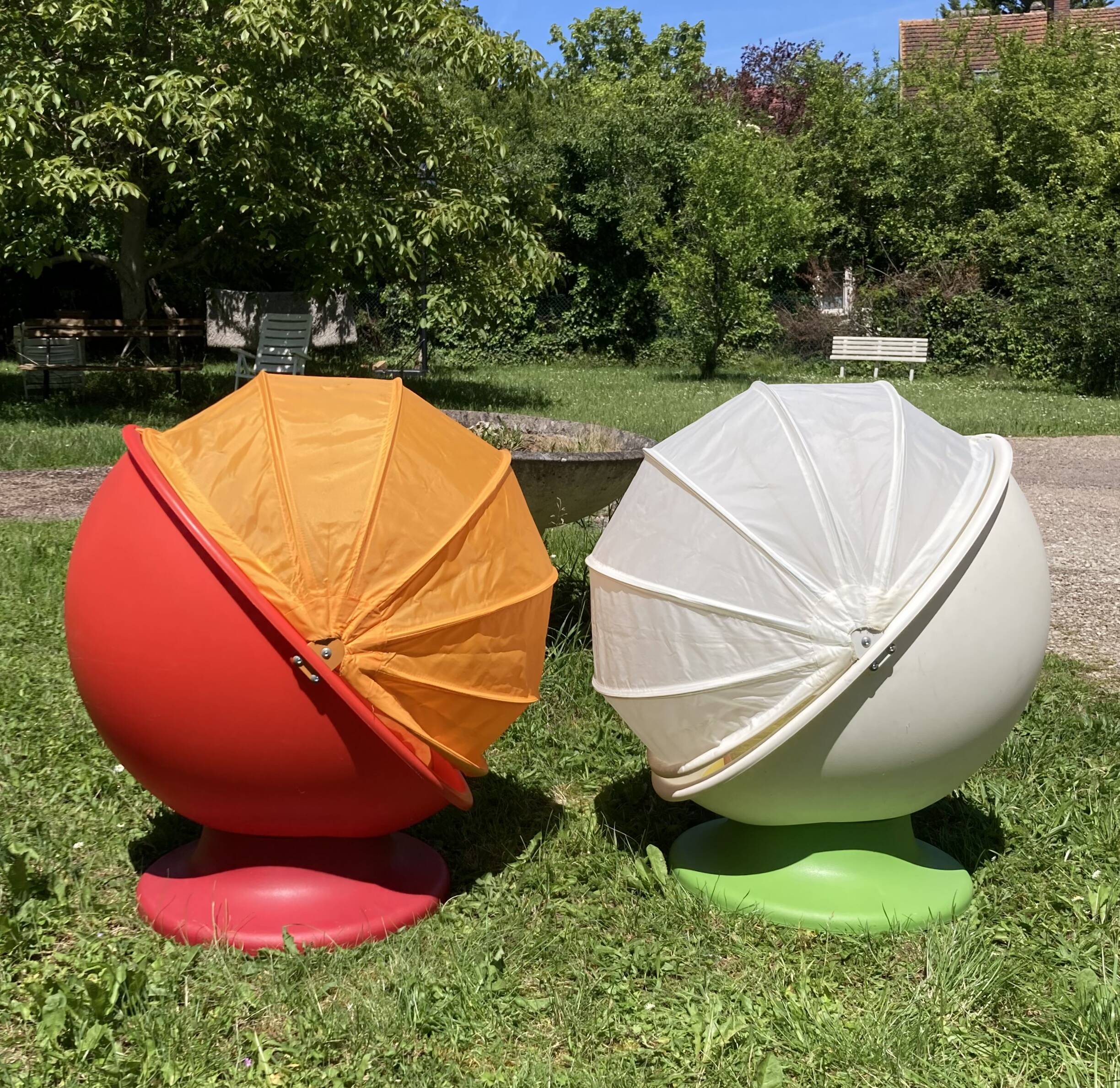 IKEA egg chairs 1980s made in Sweden designer Monika Mulder